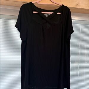 torrid Black Super Soft V-Neck Tee